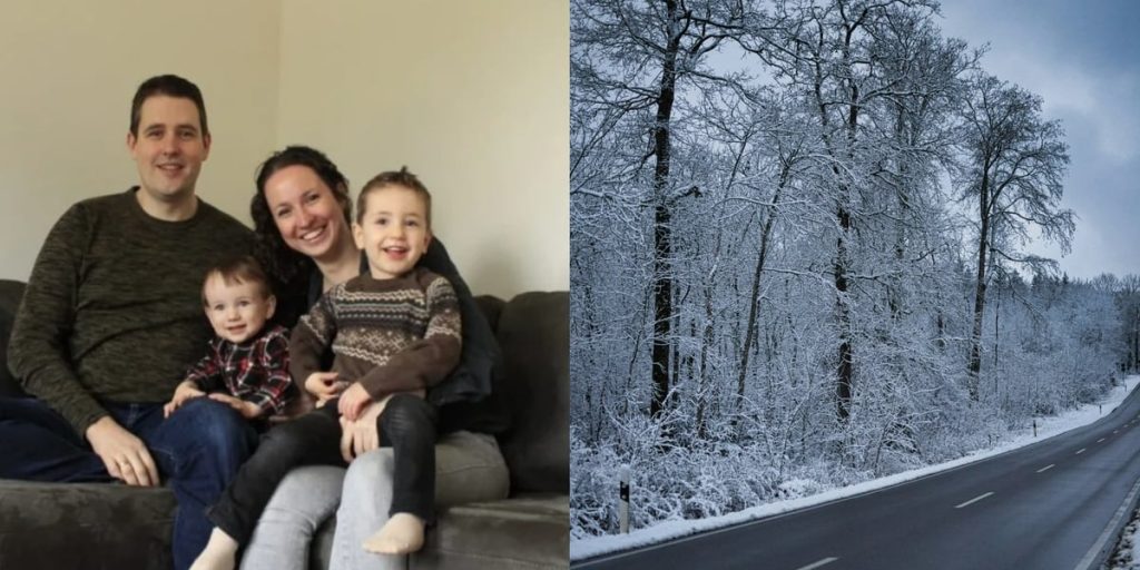 M&atilde;e e beb&ecirc;s sobrevivem ap&oacute;s carro cair em lago gelado: "Deus estava conosco&rdquo;